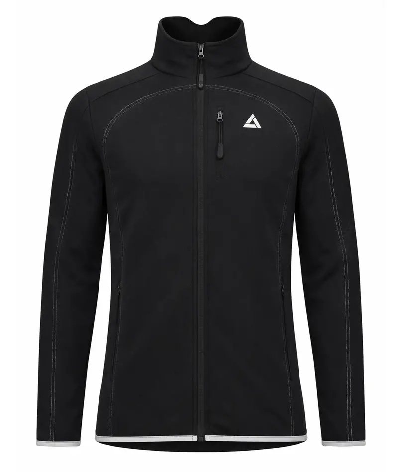 Herren Thermo Fahrradjacke Pro Line Schwarz Silber 1