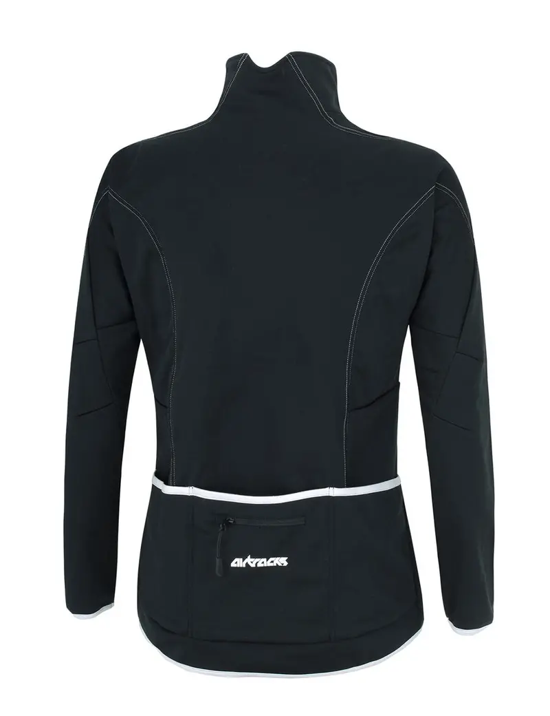 Herren Thermo Fahrradjacke Pro Line Schwarz Silber Setprodukt 2