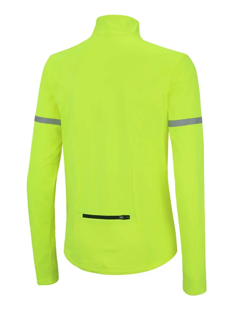 Herren Thermo Fahrradtrikot - Laufshirt Langarm Neon 3