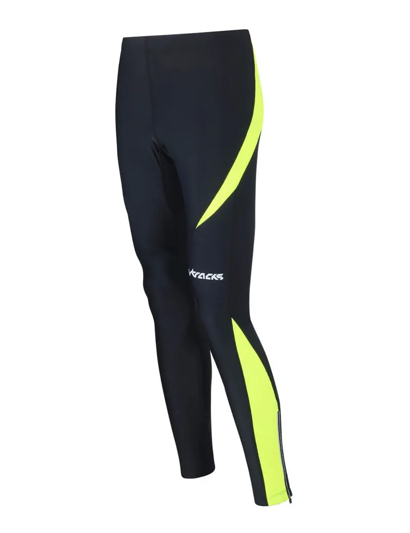 Herren Thermo Laufhose Lang Pro Schwarz-Neon 1