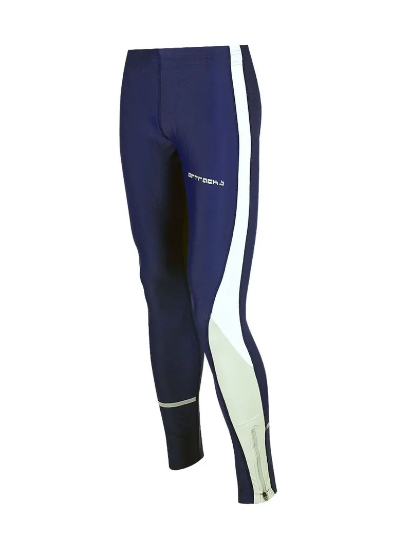 Herren Thermo Laufhose Tight Lang Navy 1
