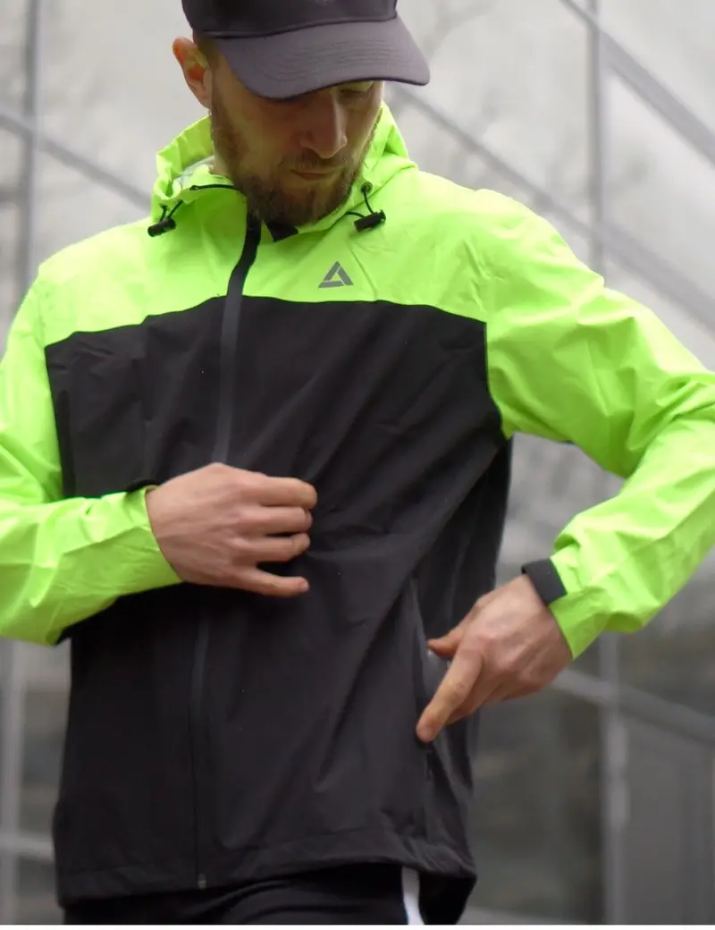 Herren Thermo Laufset Regenjacke + Thermo Laufhose Lang 1