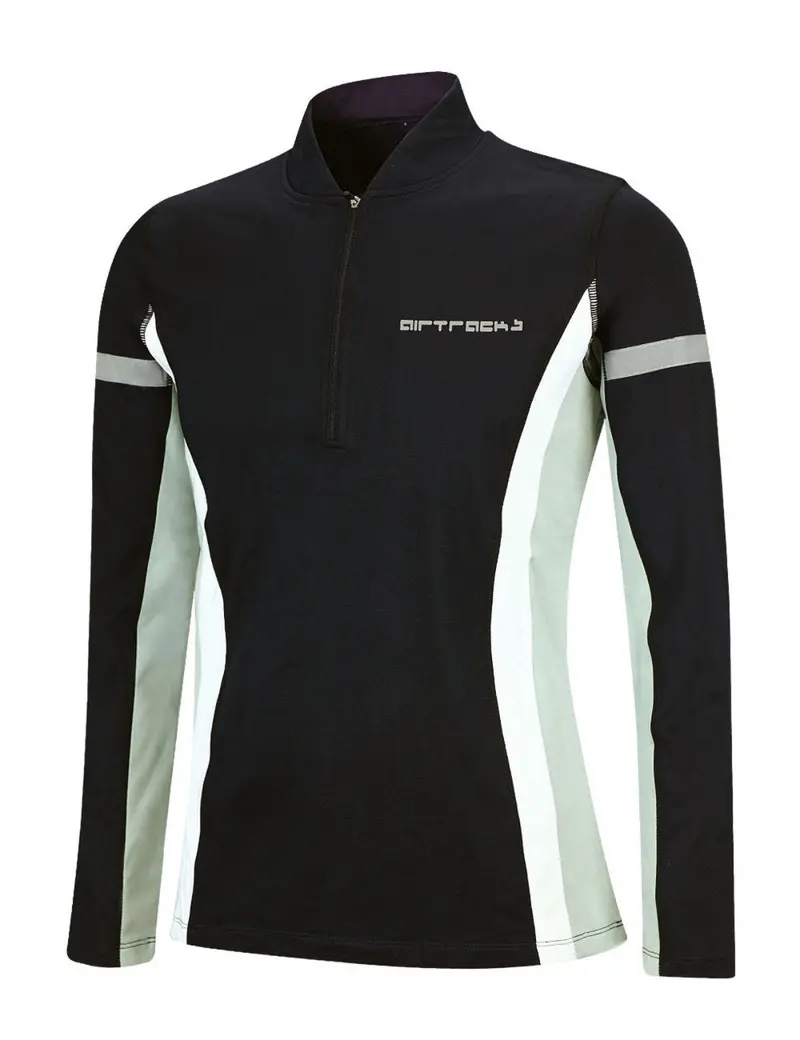 Herren Thermo Laufshirt Langarm Schwarz 1