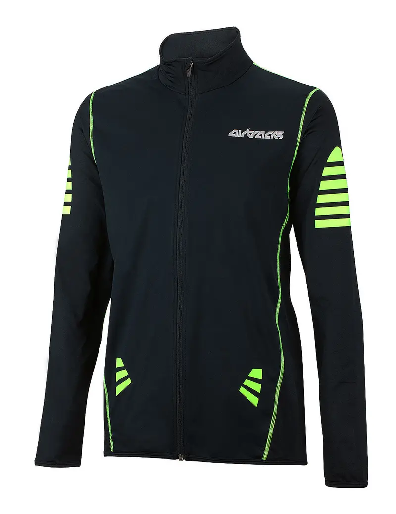Herren Thermo Radtrikot Pro Schwarz-Neon Setprodukt 1