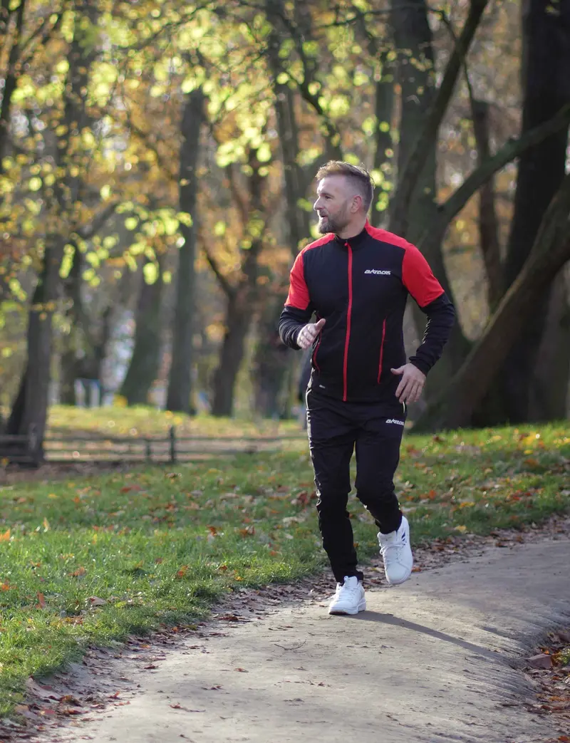 Herren Thermo Winter Laufhose Lang Pro Line Schwarz Setprodukt 2
