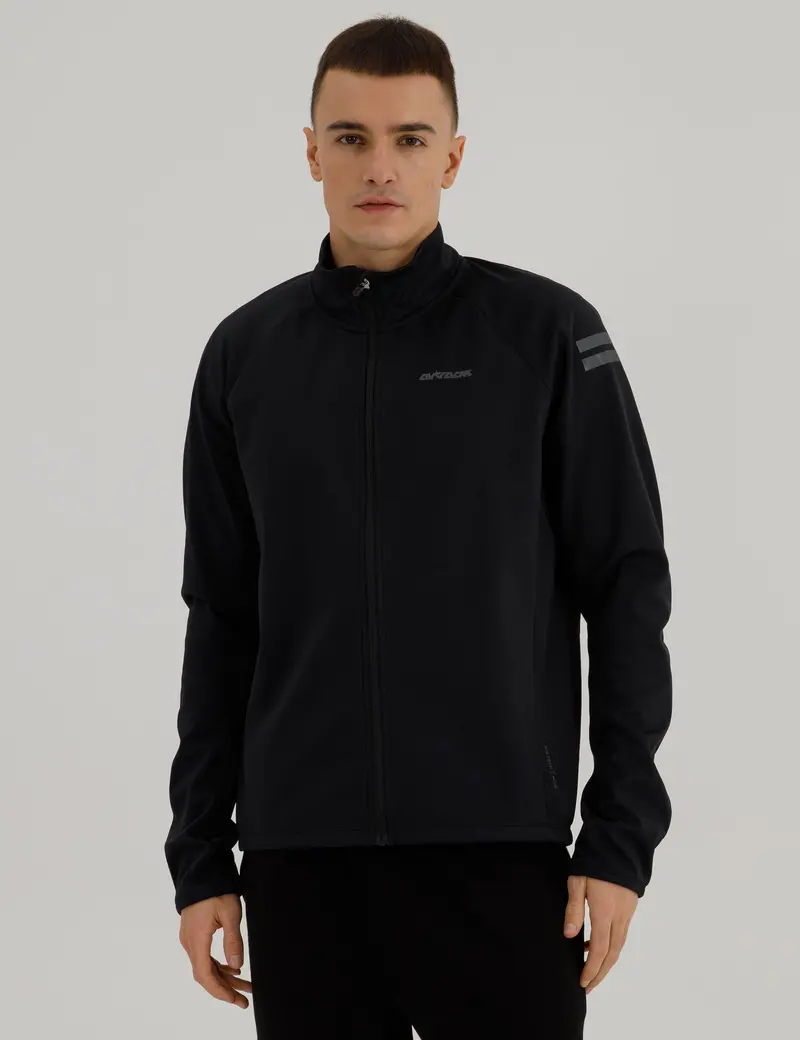Herren Winter Fahrradjacke-Laufjacke Softshell Thermojacke Aktive Comfort Line Schwarz 1