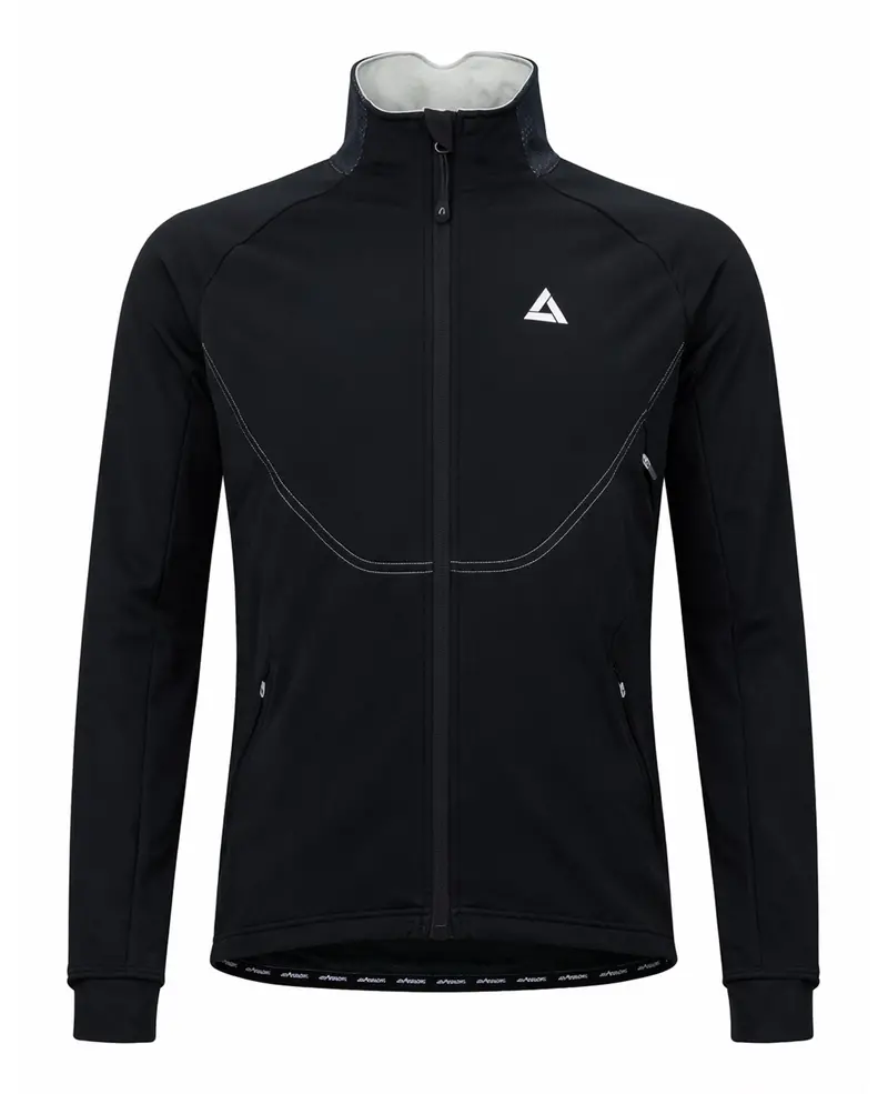 Herren Winter Thermo Fahrradjacke Pro Team Ii Schwarz 1