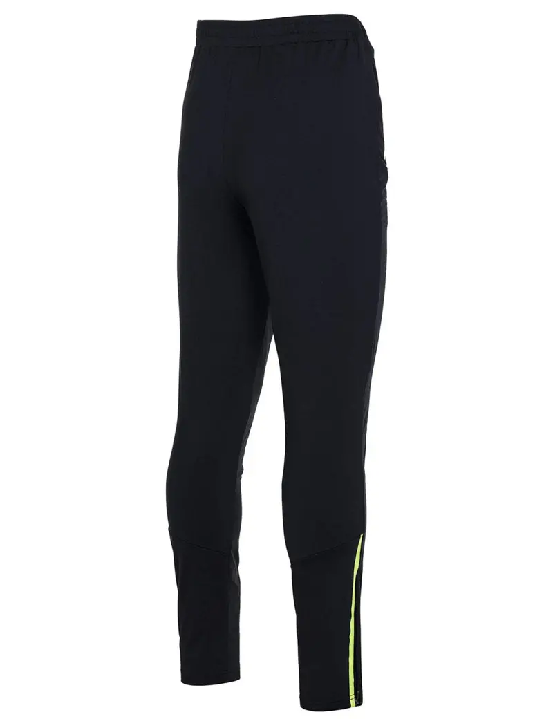 Herren Winter Thermo Laufhose Lang Pro Team Schwarz-Neon 6