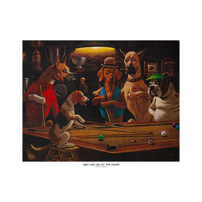 Hey One Leg On Floor 16"X20" Poster 1