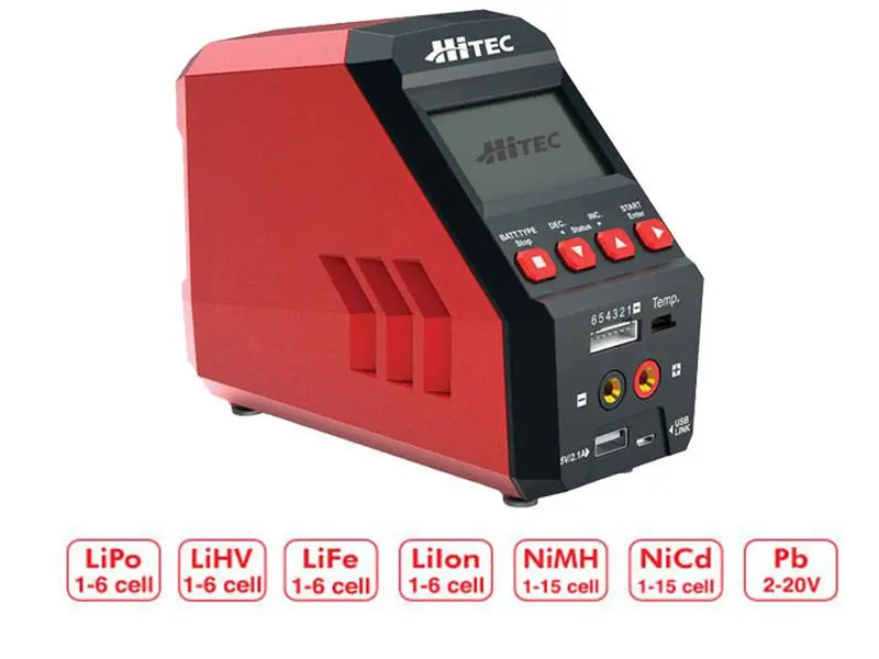 Hitec Rdx1 Pro Ac/Dc 00W Single Ch Multi-Chem Charger, 44246 1