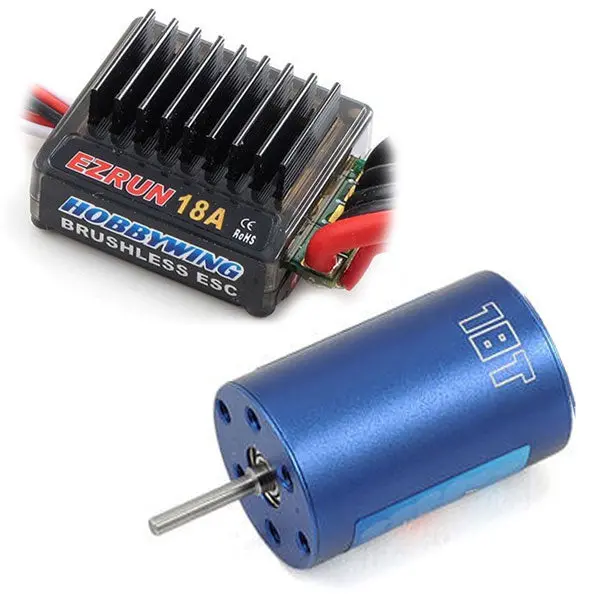 Hobbywing Ezrun 18A Esc & Brushless 2030 18T 5200Kv Motor Combo A2 1