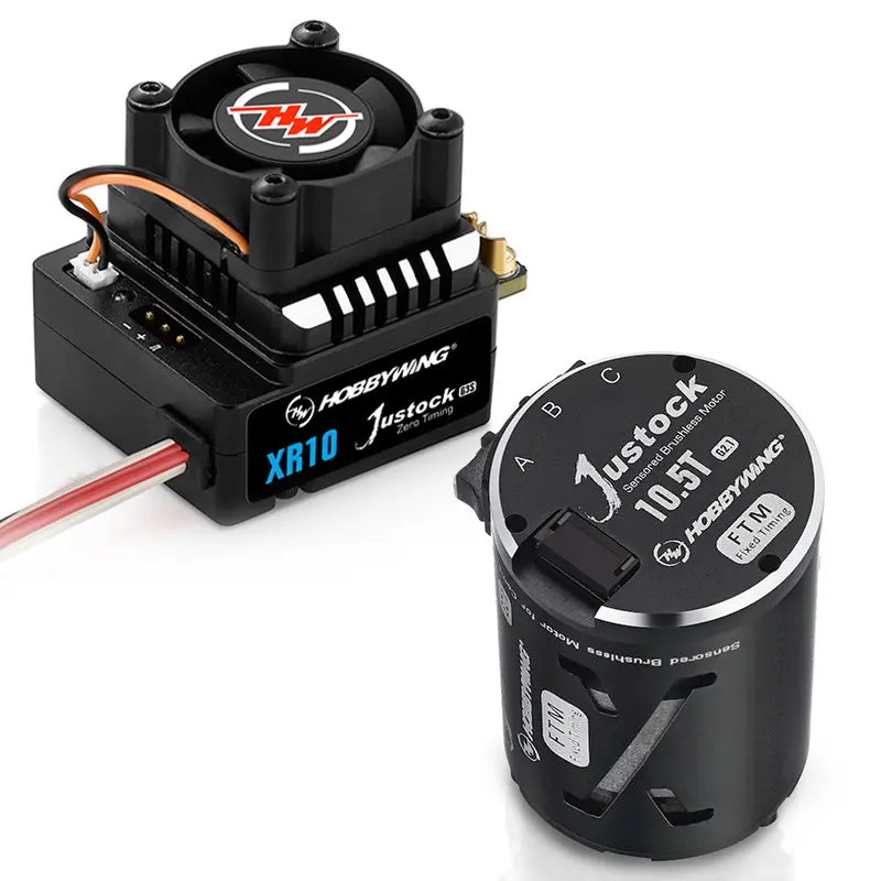 Hobbywing Xerun Xr10 Justock G3s Combo Brushless Esc/ (10.5T) G2.1 Motor Combo Kit Hwi-38020370 1