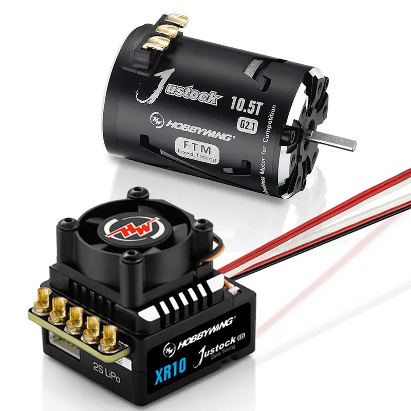 Hobbywing Xr10 Justock G3s Esc & Js4: 13.5T G2.1 Motor Combo Kit Hwi-38020371 1