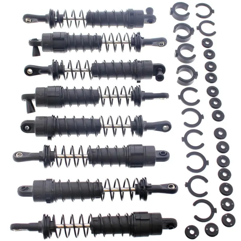 Hpi Racing 1/10 Bullet Mt / St Front & Rear Assembled Shocks & Springs With Oil 1