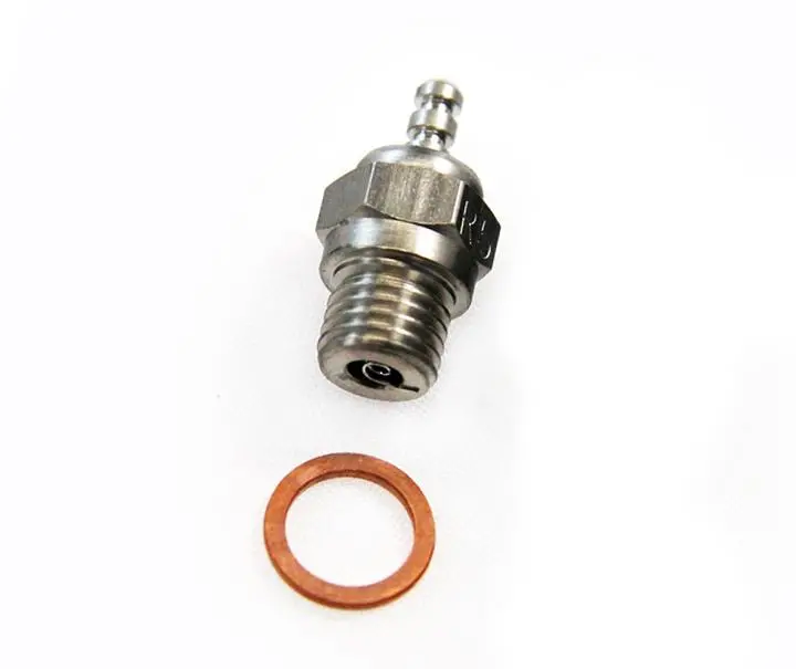 Hpi Racing 1/10 Bullet Mt / St Nitro Star G3.0 R5 Platinum Cold Glow Plug & Brass Spacer 1