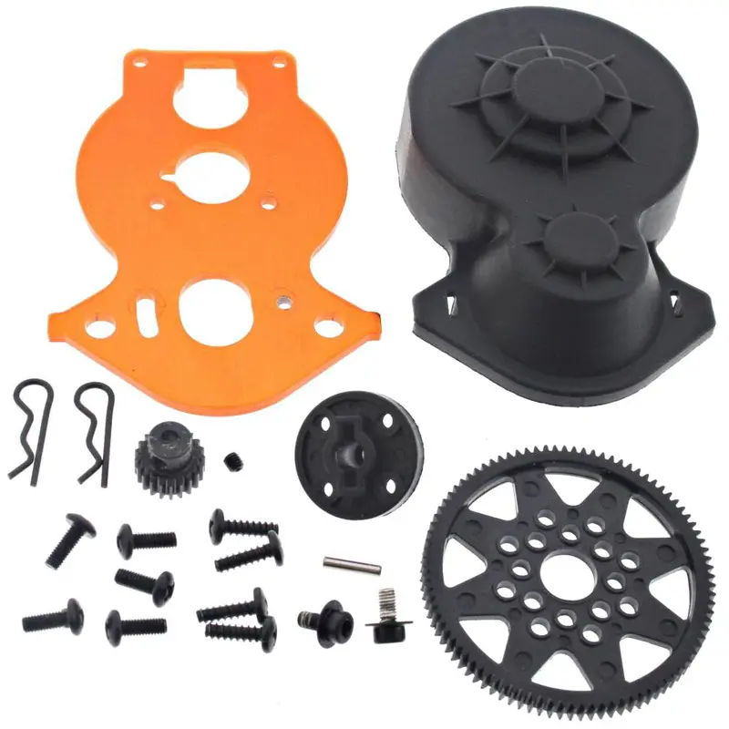 Hpi Racing 1/10 Crawler King 91T Spur & 21T Pinion Gears, Motor Plate & Gear Cover 1