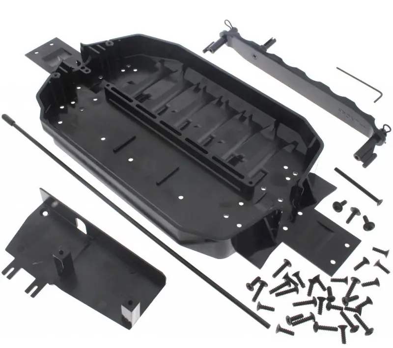 Hpi Racing 1/10 E10 Chassis & Upper Deck, 30+ Screw Set & Antenna Tube 1