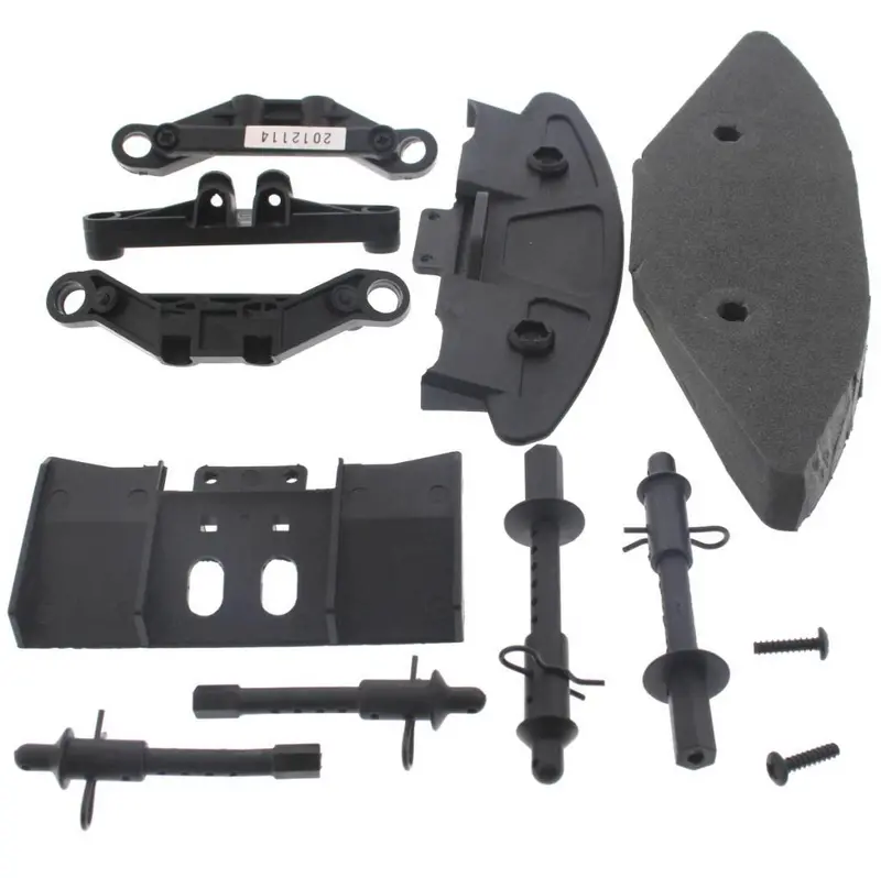 Hpi Racing 1/10 E10 Front Bumper, Shock Mounts, Body Posts & Clips 1