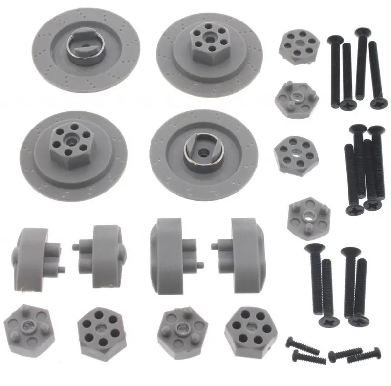 Hpi Racing 1/10 E10 Front & Rear 14Mm Hex Hubs & Wheel Nut Screws 1
