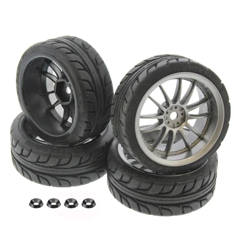 Hpi Racing 1/10 E10 T-Grip Tires & Work Xsa 26Mm Wheels 1