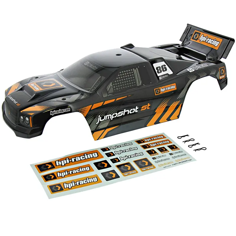 Hpi Racing 1/10 Jumpshot V2 Black & Orange Body & Decal Sheet 1