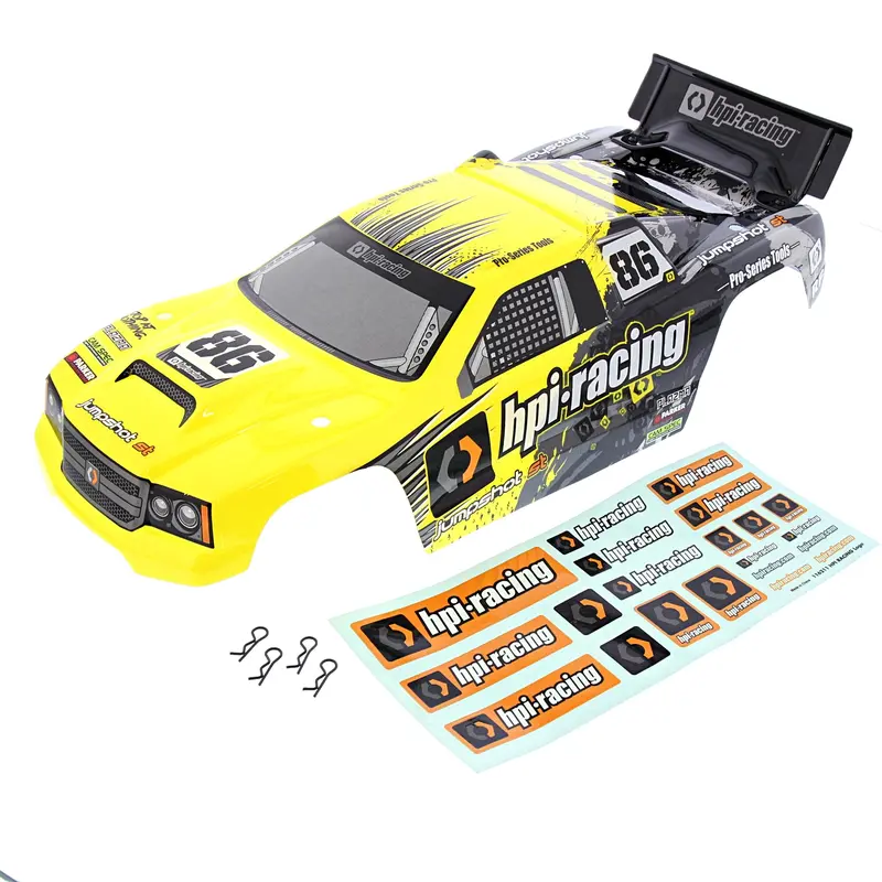 Hpi Racing 1/10 Jumpshot V2 Yellow & Black Body & Decal Sheet 1