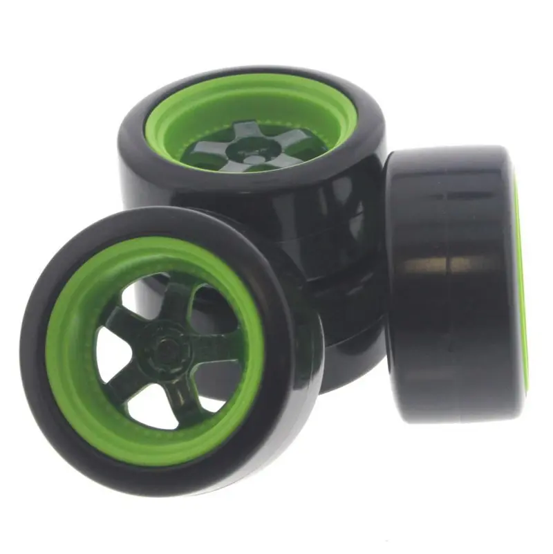 Hpi Racing 1/10 Micro Rs4 Front & Rear Work Meister S1 Wheels & Drift Tires 1