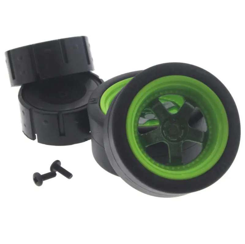 Hpi Racing 1/10 Micro Rs4 Work Meister S1 Wheels, Tires, & Front Inserts 1