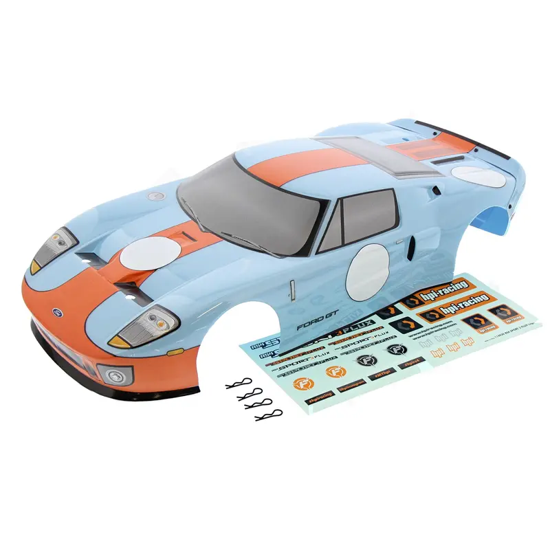 Hpi Racing 1/10 Rs4 3 Flux Ford Gt Heritage Edition Body, Decals & Clips 1