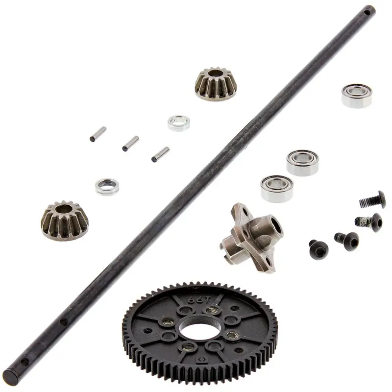 Hpi Racing 1/10 Rs4 Sport 3 & Drift Center Drive Shaft & 66T Spur Gear 1