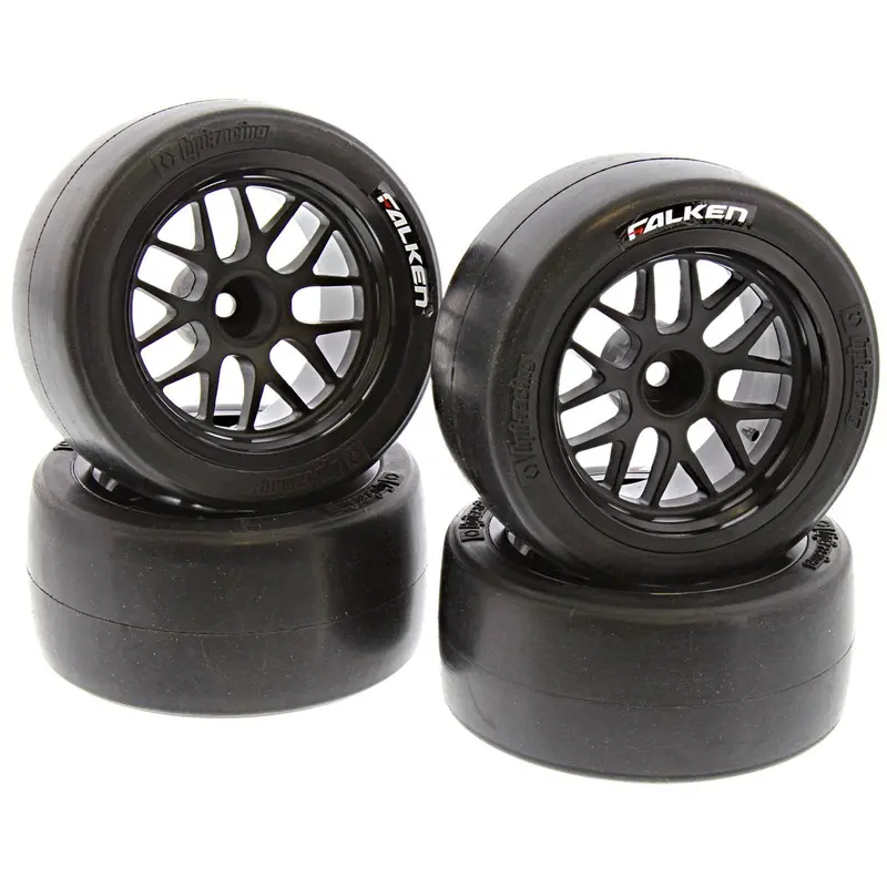 Hpi Racing 1/10 Rs4 Sport 3 & Drift Falken Azenis Slick Tires & Bbs Spoke Wheels 1