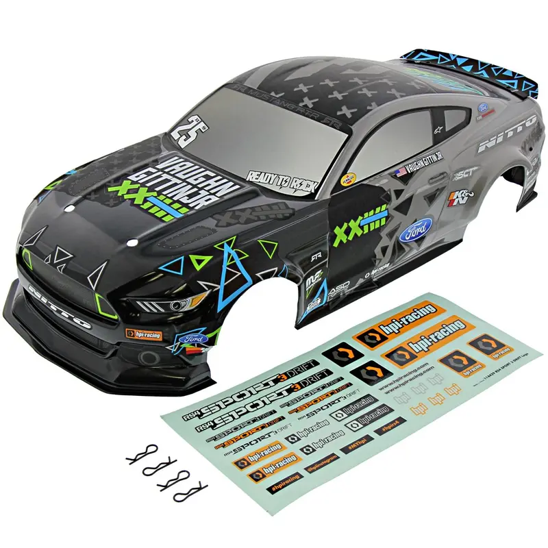 Hpi Racing 1/10 Rs4 Sport 3 & Drift Ford Mustang 2015 Rtr Spec 5 Vaughn Gittin Jr. Body 1
