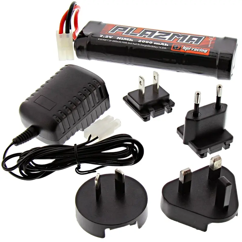 Hpi Racing 1/10 Rs4 Sport 3 & Drift Plazma 7.2V 2000Mah Nimh Battery & Charger 1
