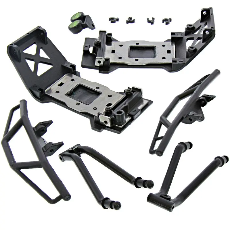 Hpi Racing 1/12 Mini Savage Xs Flux Bumpers, Skid Plates & Chassis Braces 1
