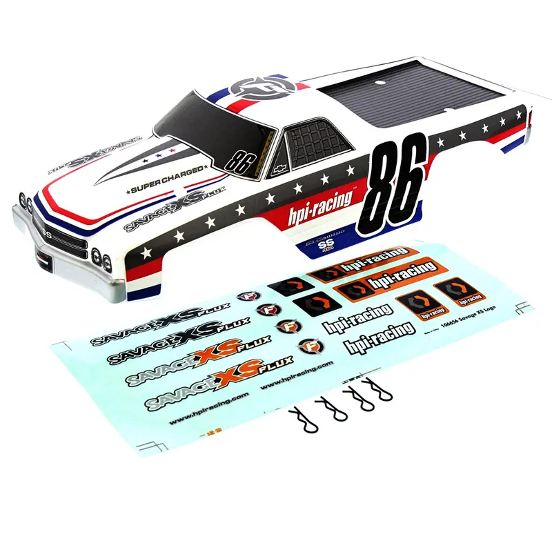 Hpi Racing 1/12 Mini Savage Xs Flux Chevrolet Camino Ss Printed Body 1