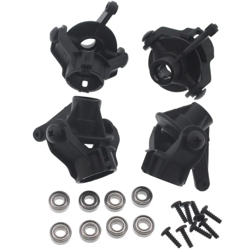 Hpi Racing 1/12 Wheely King Front & Rear Axle Hub Carriers & 8 Bearings 1