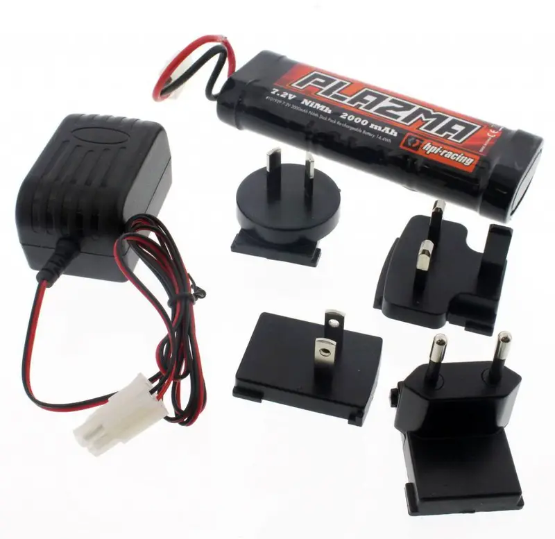 Hpi Racing 1/12 Wheely King Plazma 6 Cell 7.2V 2000Mah Nimh Battery & Charger 1