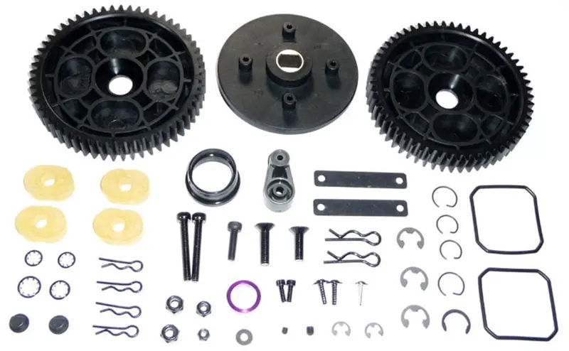 Hpi Racing 1/5 Baja 5B Ss 57T Spur Gears, Gear Holder, Dampers, & Spare Parts 1