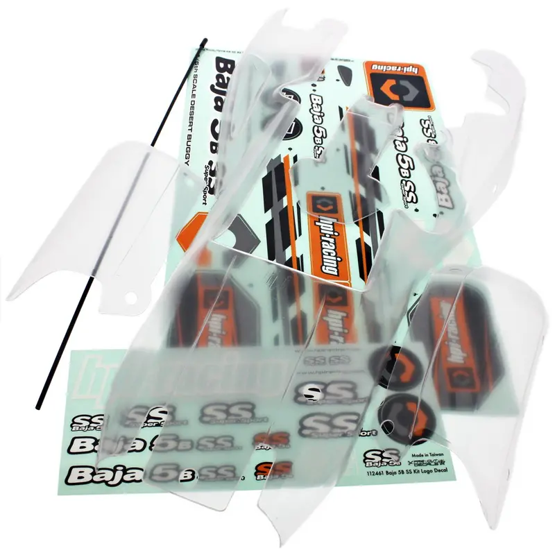 Hpi Racing 1/5 Baja 5B Ss Clear Body, Decals, & Antenna Tube 1