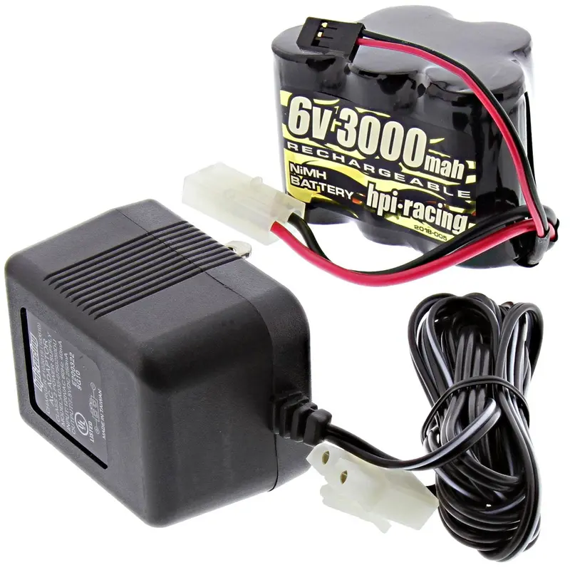 Hpi Racing 1/5 Baja 5Sc 6V 3000Mah 5 Cell Nimh Hump Battery & Charger 1