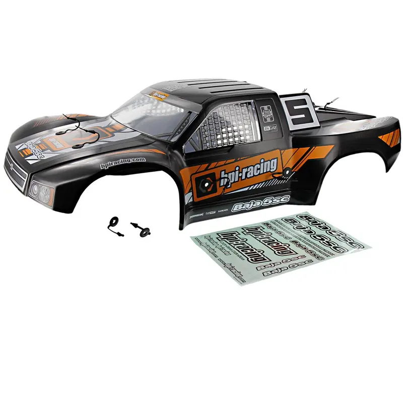 Hpi Racing 1/5 Baja 5Sc Matte Black Baja Body, Decals & Clips 1