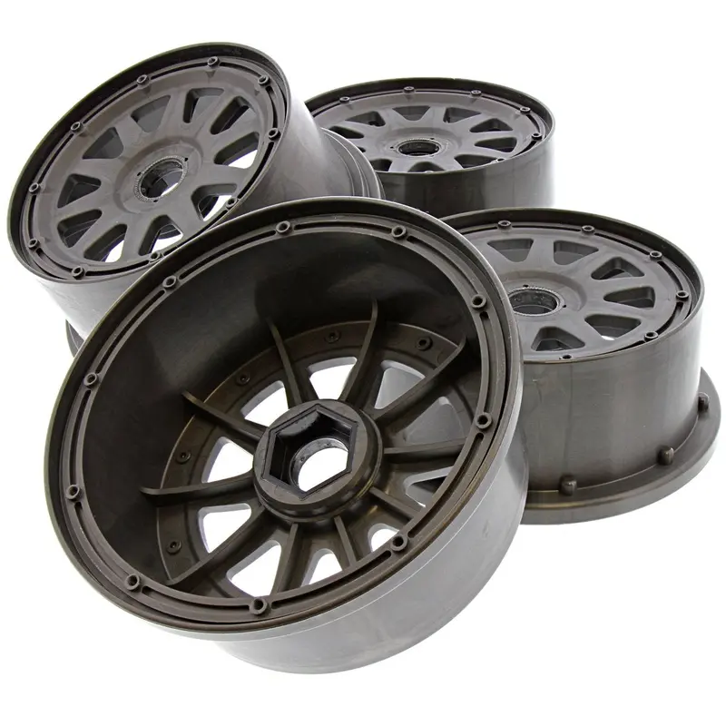 Hpi Racing 1/5 Baja 5Sc Tr-10 Gunmetal Beadlock Wheels 24Mm 1
