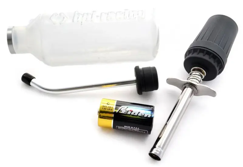 Hpi Racing 1/8 Savage X 4.6 Glow Plug Igniter, Battery & Fuel Bottle 1