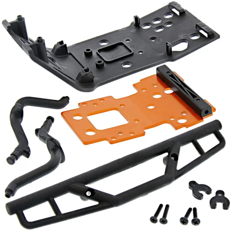 Hpi Racing 1/8 Savage Xl Flux Bulkhead Mount, Skidplate & Rear Bumper 1