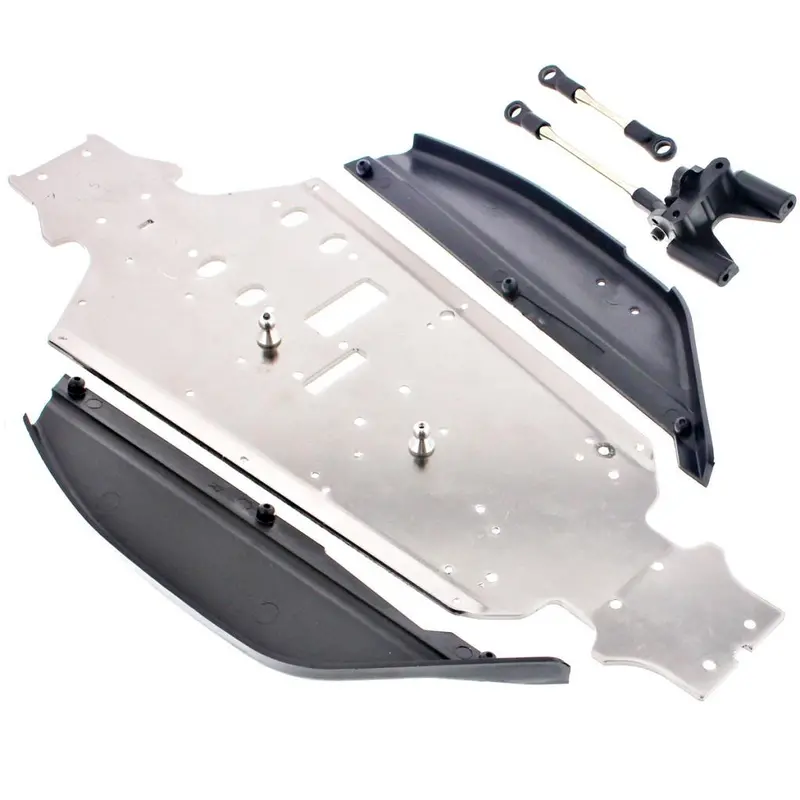Hpi Racing 1/8 Trophy Buggy 3.5 Chassis, Side Stone Guards & Anti Bending Torque Rods 1