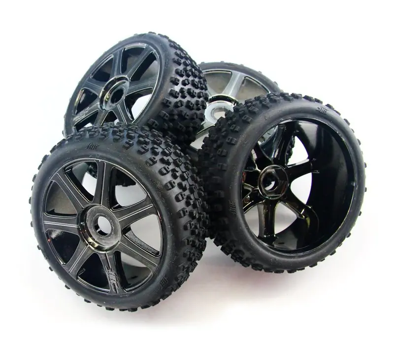 Hpi Racing 1/8 Trophy Buggy Flux 17Mm Hex Wheels & Tires 1