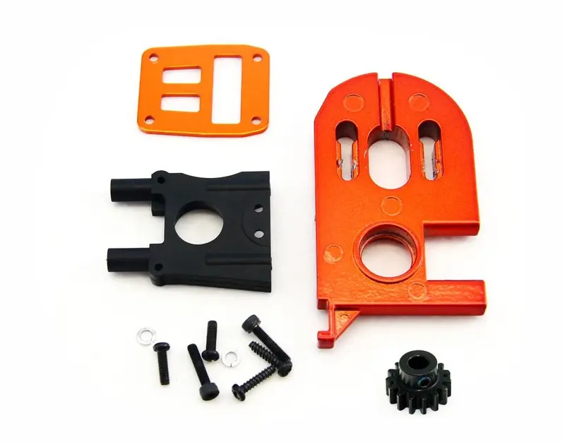 Hpi Racing 1/8 Trophy Buggy Flux Motor Mount Set & Pinion Gear 1