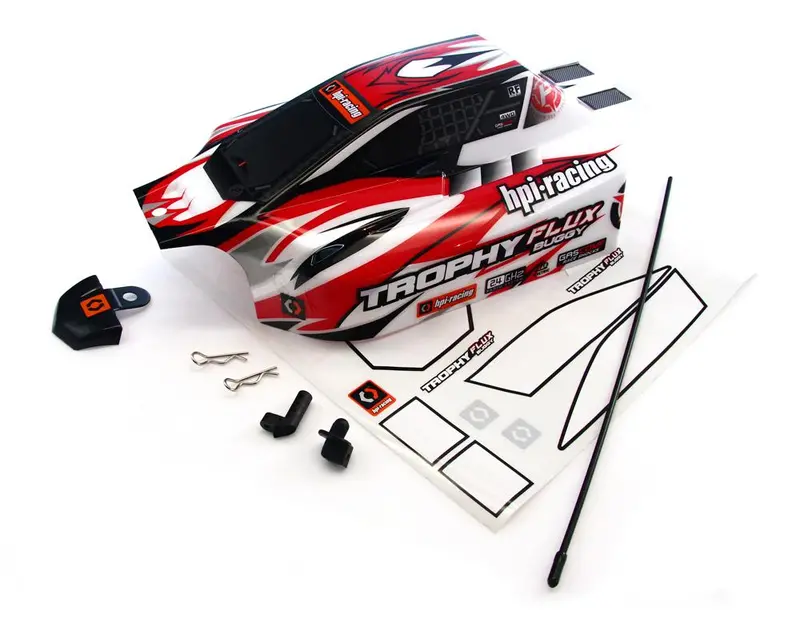 Hpi Racing 1/8 Trophy Buggy Flux Red & White Body 1