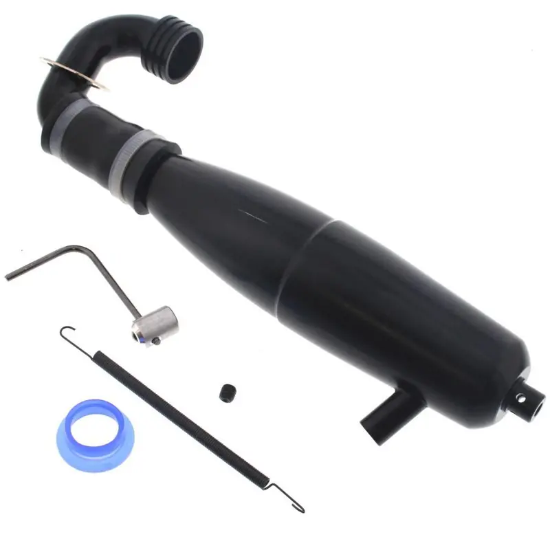 Hpi Racing 1/8 Trophy Truggy 4.6 Aluminum Exhaust Tuned Pipe, Header, Mount & Spring 1