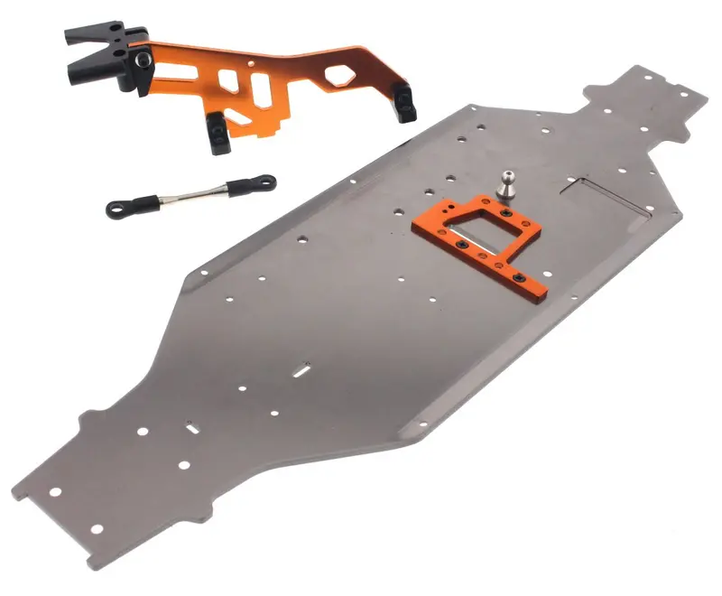 Hpi Racing 1/8 Trophy Truggy Flux Chassis & Anti-Bending Brace Rods 1